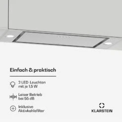 TurboMax 75 Dunstabzugshaube 13 TurboMax 75 Dunstabzugshaube -Klarstein 10046714 de 0006 usp