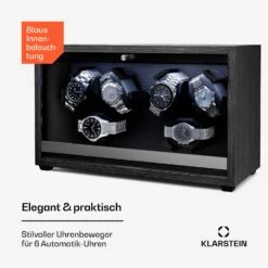 Brienz 6 Uhrenbeweger | 6 Uhren -Klarstein 10046735 de 0002 usp