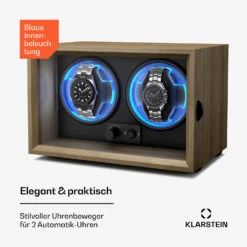 Brienz 2 Uhrenbeweger | 2 Uhren -Klarstein 10046736 de 0002 usp