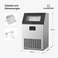 Industrieller Eiswürfelbereiter Glacial 45 Kg -Klarstein 10046865 de 0007 usp