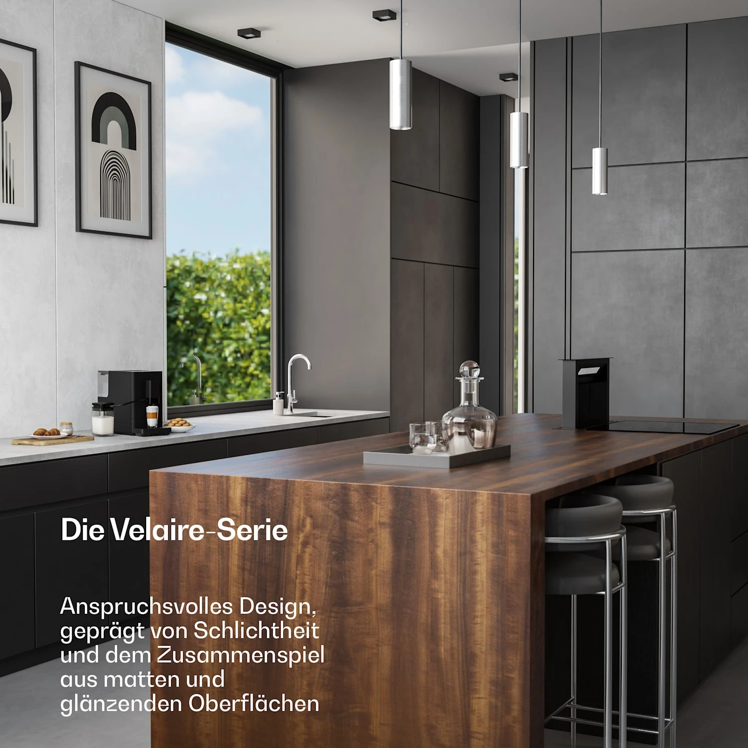 Velaire 20bar 1350W Kaffeevollautomat Schwarz 2 Velaire 20bar 1350W Kaffeevollautomat Schwarz – Bild 2