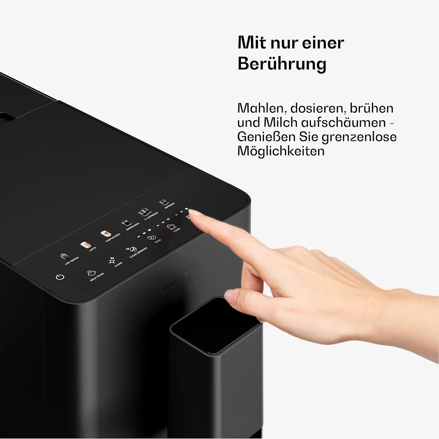 Velaire 20bar 1350W Kaffeevollautomat Schwarz 4 Velaire 20bar 1350W Kaffeevollautomat Schwarz – Bild 4