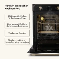 Victoria Glaskeramik-Kochfeld + Schmaler Backofen | 45 Cm 14 Victoria Glaskeramik-Kochfeld + Schmaler Backofen | 45 Cm -Klarstein 60003304 de 0003 usp