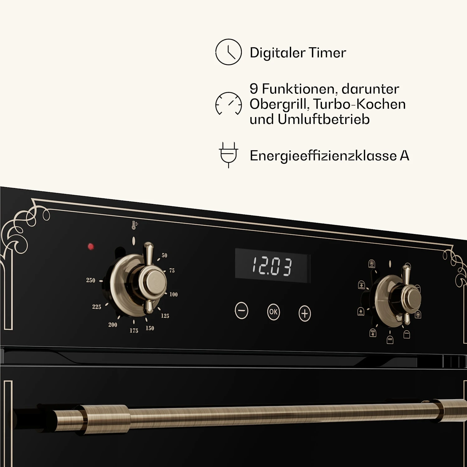 Victoria Glaskeramik-Kochfeld + Schmaler Backofen | 45 Cm 4 Victoria Glaskeramik-Kochfeld + Schmaler Backofen | 45 Cm – Bild 4