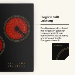 Victoria Glaskeramik-Kochfeld + Schmaler Backofen | 45 Cm 19 Victoria Glaskeramik-Kochfeld + Schmaler Backofen | 45 Cm -Klarstein 60003304 de 0008 usp