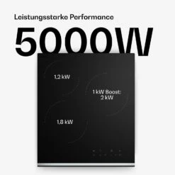 Verosteel Glaskeramik-Kochfeld + Verosteel Kopffreihaube | 45 Cm -Klarstein 60003306 de 0008 usp
